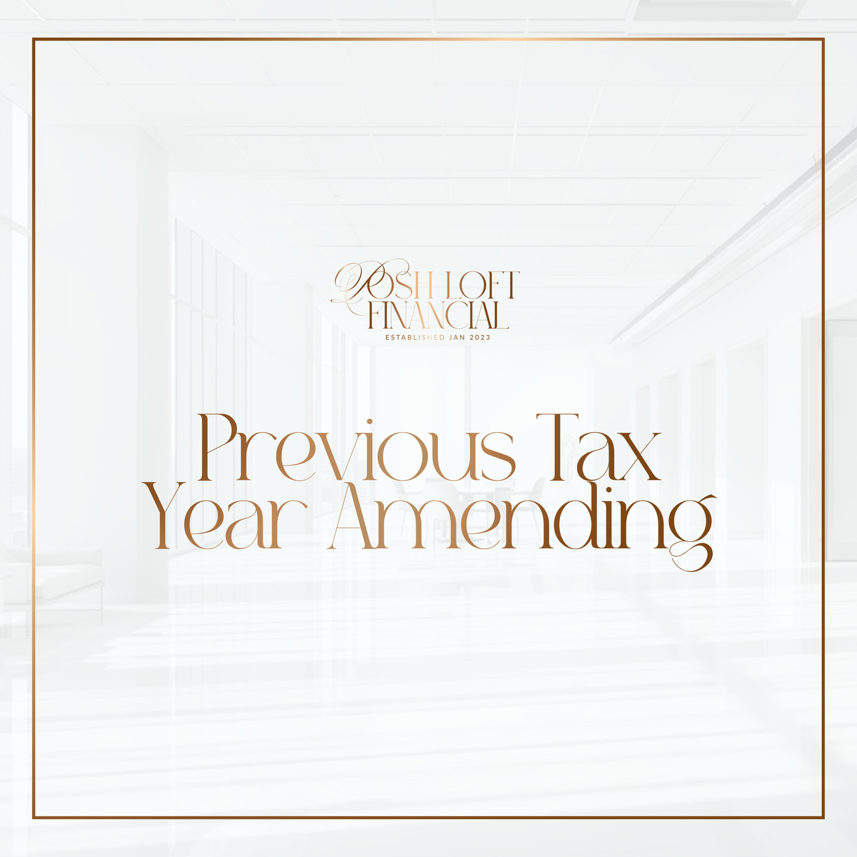 Previous Year Tax Amending